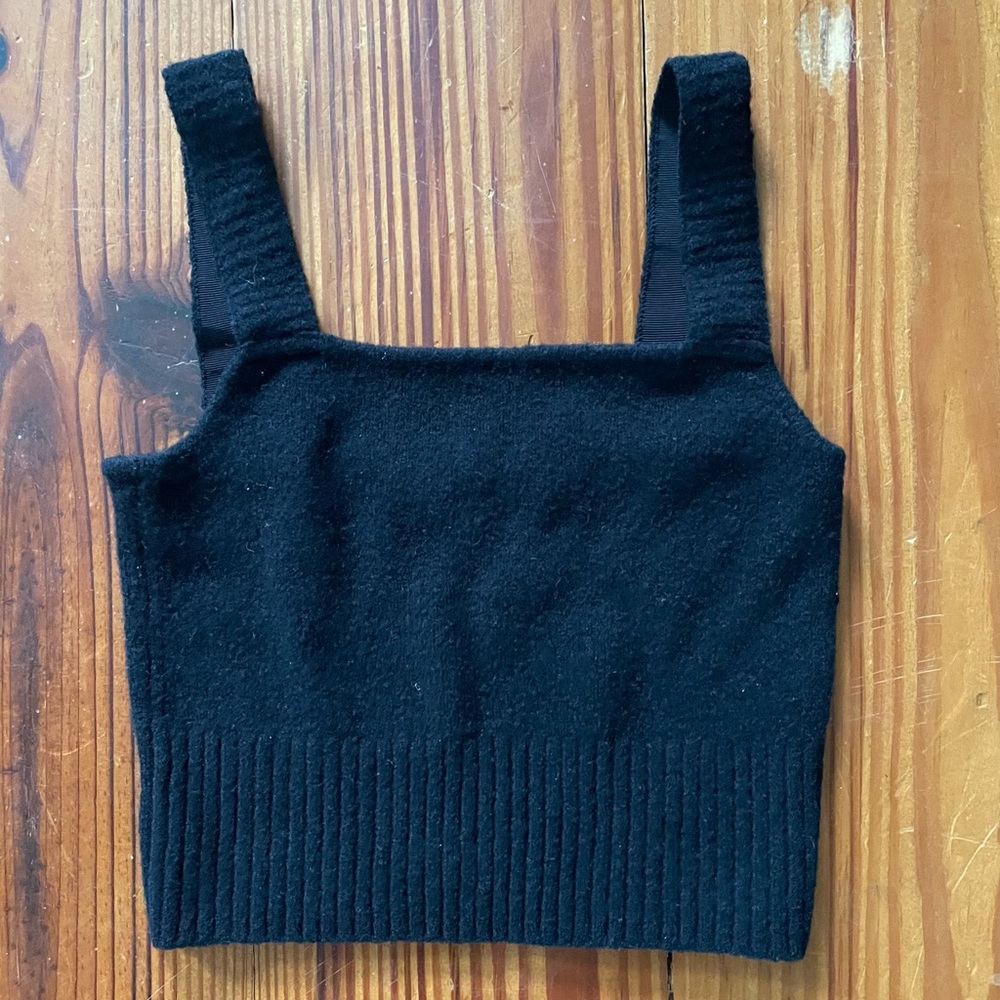Womens H&M Black Crop Top